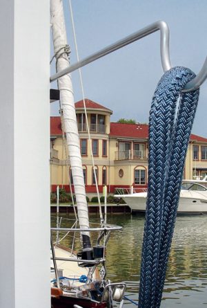 Black Dock Piling Line Holder Ropes Store your Dock Lines 